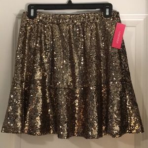 Fun Gold Holiday Skirt